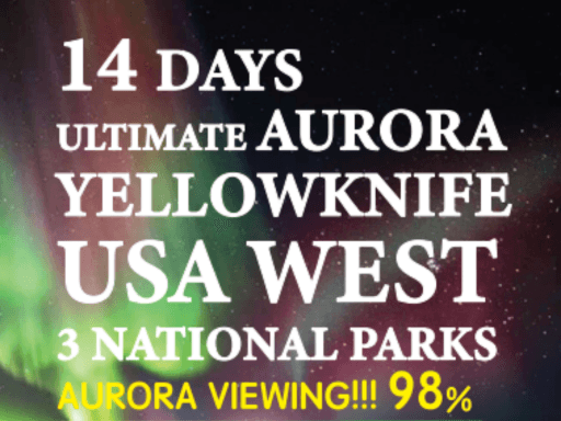 14DAYS YELLOWKNIFE AURORA /W USA WEST